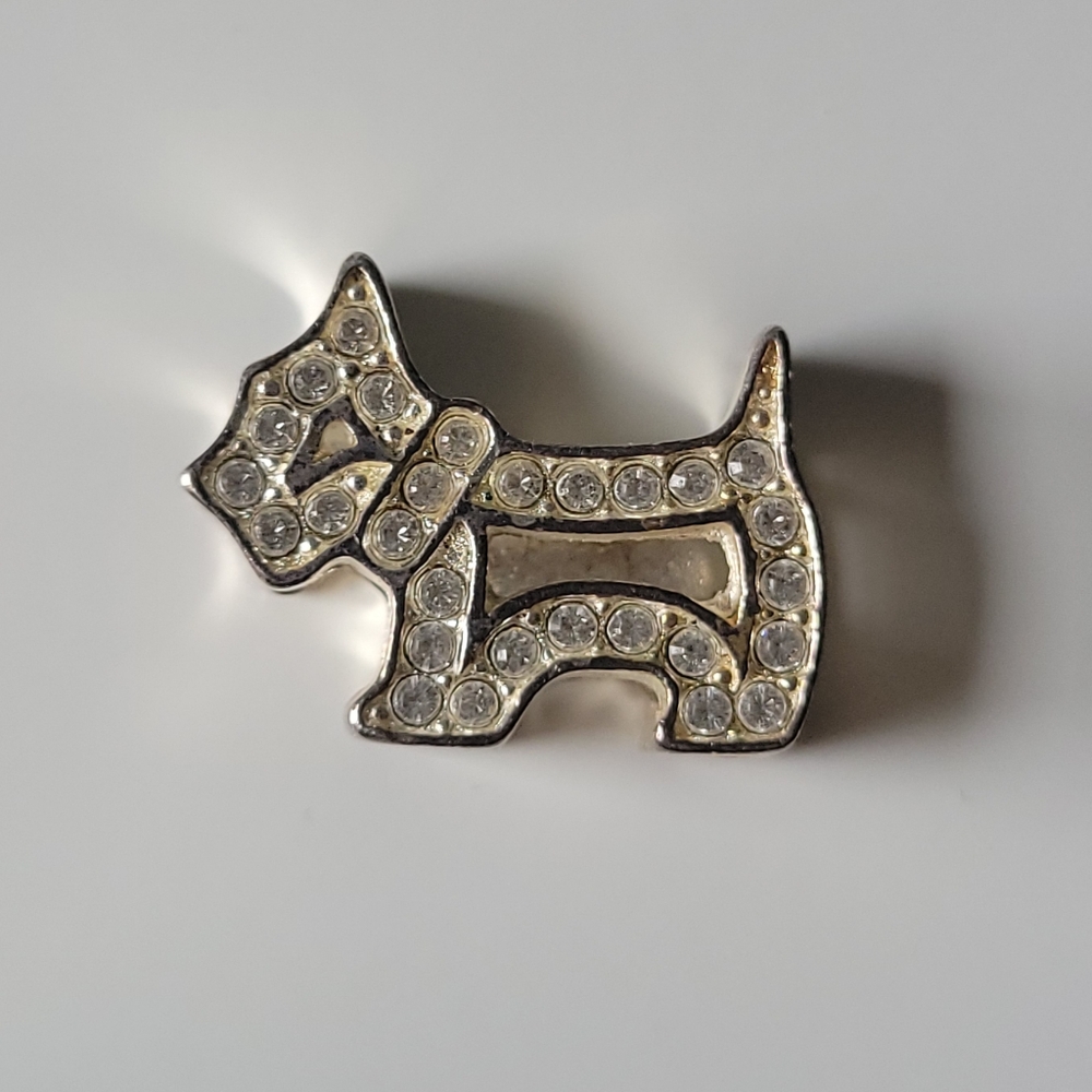 Agatha Paris Rhinestone Scottish Terrier Slider Charm